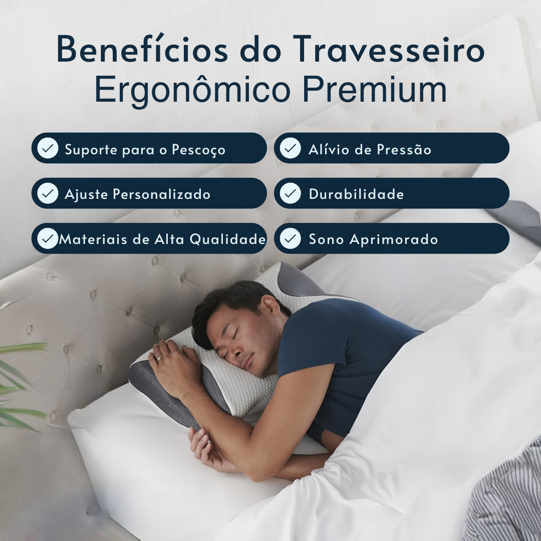 Travesseiro Premium para Alívio da Dor